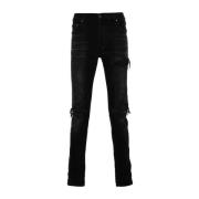 Sort Bandana Jacquard Skinny Jeans