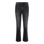 Flared Cut Stretch Jeans med slidt effekt