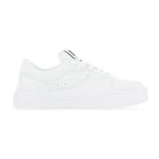 Hvide Læder Sneakers New Roma Stil