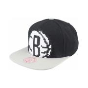 Sort Brooklyn Nets 8-Bit Snapback Kasket