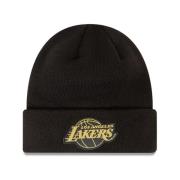 Sort Lakers Metallic Badge Beanie