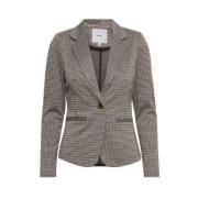 Beige Blazer Damejakke Efterår/Vinter Kollektion