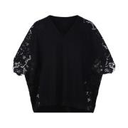 Sort V-hals sweater