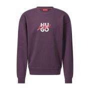 Logo Sweatshirt, Bomuld, Rund Hals, Stilfuld