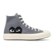 Grå Canvas Hi Top Sneakers