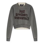 Sweatshirt med en vintage effekt