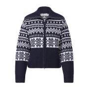 Jacquard Strik Cardigan