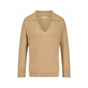 Silke-Uld V-Hals Pullover