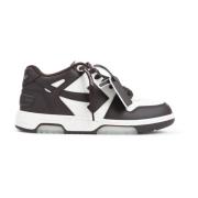 Brun Læder Sneakers Stilfuld Moderne Chic