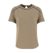 Sporty Bomuld T-shirt med Moniline Profiler