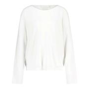 Finstrikket Oversize Pullover U-Hals