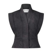 Stilfuld Sweat Fabric Snap Vest