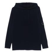 Linse Detalje Lambswool Hoodie