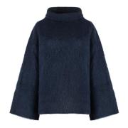 Klokkeærmer Uldblanding Turtleneck Sweater