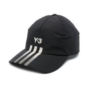 Sort Polstret 3-Stripes Logo Hat