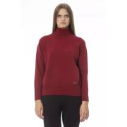 Luksuriøs Rød Uld Cashmere Sweater