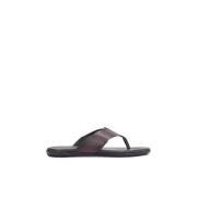 Brun Læder Flip-Flops til Mænd