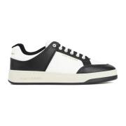 Grained Leather Lace-Up Sneakers