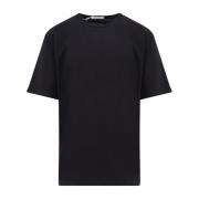 Bomuld Crew-neck T-shirt med korte ærmer