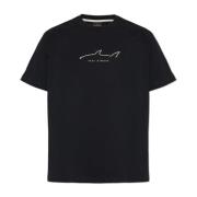 T-shirt med broderet logo