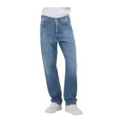 Straight Cut Denim Jeans