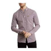 Slim Fit Gingham Skjorte