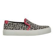 Jacquard Logo Slip-On Sneakers