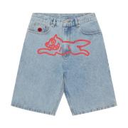 Klar Blå Denim Shorts