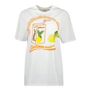 Citronprint Oversized Hvid T-shirt