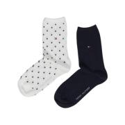 Polka Dot Crew Socks 2 Par