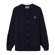 Lammeuld Cardigan Navy Marl-38