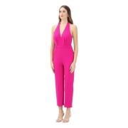 Elegant Fuchsia Jumpsuit Forår Sommer