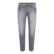 Sorte Jeans Klassisk Fem-Lomme Design