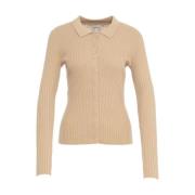 Brun Strik Cardigan Turner