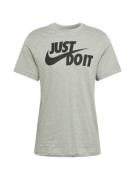 Nike Sportswear Bluser & t-shirts 'Swoosh'  grå-meleret / sort