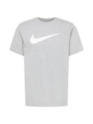 Nike Sportswear Bluser & t-shirts 'Swoosh'  grå-meleret / hvid