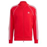 ADIDAS ORIGINALS Sweatjakke 'Adicolor Classics Sst'  rød / hvid