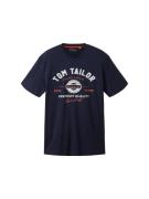 TOM TAILOR Bluser & t-shirts  natblå / orange / hvid