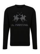 La Martina Sweatshirt  grå / sort