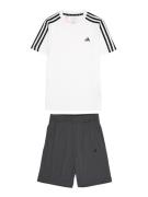 ADIDAS SPORTSWEAR Træningsdragt 'Train Essentials Aeroready 3-Stripes -Fit '  sort / hvid