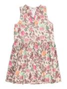 Vero Moda Girl Kjole 'Vmnala'  ecru / mint / orange / lys pink