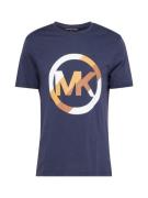 Michael Kors Bluser & t-shirts 'VICTORY'  mørkeblå / cognac / okker / hvid