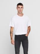 Only & Sons Bluser & t-shirts 'Matt'  sort / hvid