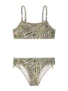 Shiwi Bikini 'LIV'  khaki / hvid