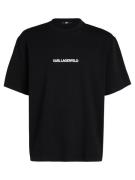 Karl Lagerfeld Bluser & t-shirts 'Ikonik'  sort / hvid