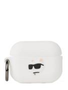 Karl Lagerfeld Smartphone-etui 'Silicone Choupette AirPods 3'  sort / hvid