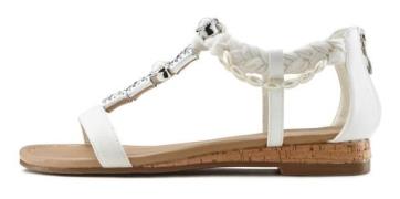 LASCANA Sandaler med rem  hvid