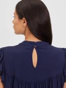 LASCANA Bluse  navy / hvid