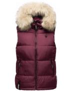 MARIKOO Vest 'Eisflöckchen'  beige / bordeaux