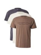 Abercrombie & Fitch Bluser & t-shirts  creme / brun / mørkegrå